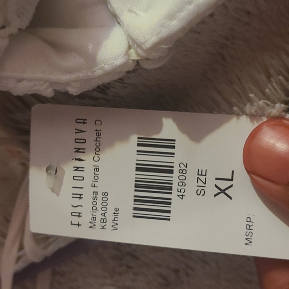 Mariposa Floral Crochet Dress from FashionNova, XL, white - Picture 4 of 4